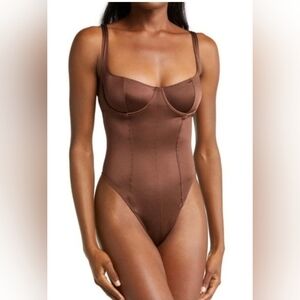 SKIMS Brown Bodysuit